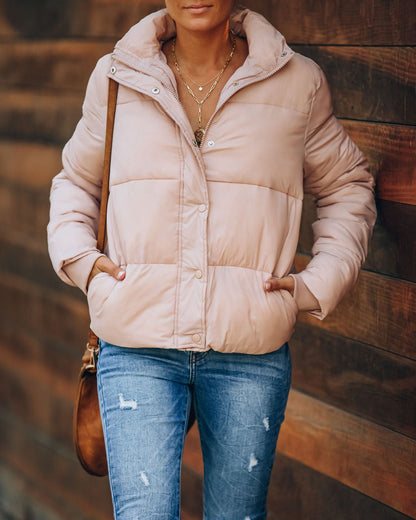 Blush Sugar Bowl Puffer Jacket