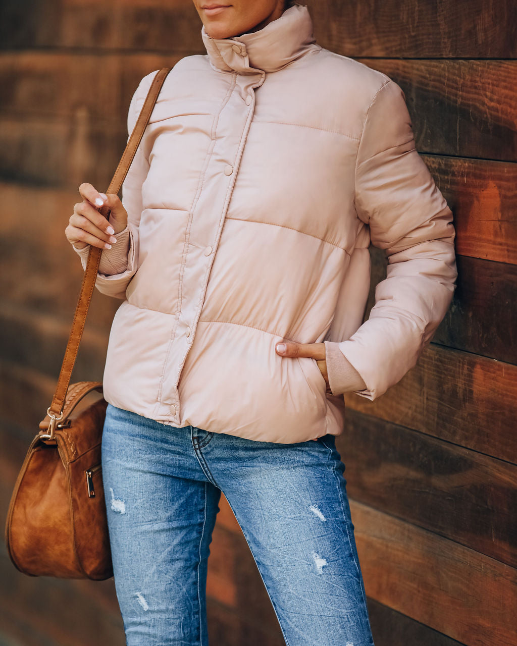 Blush Sugar Bowl Puffer Jacket