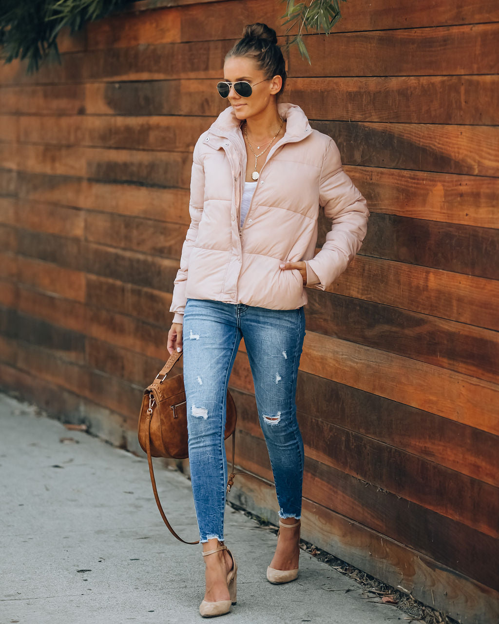 Blush Sugar Bowl Puffer Jacket