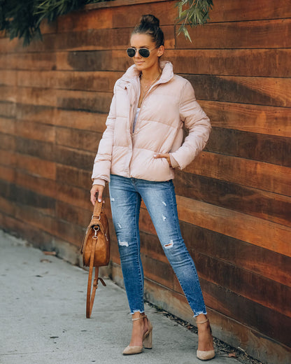 Blush Sugar Bowl Puffer Jacket