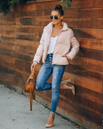 Blush Sugar Bowl Puffer Jacket