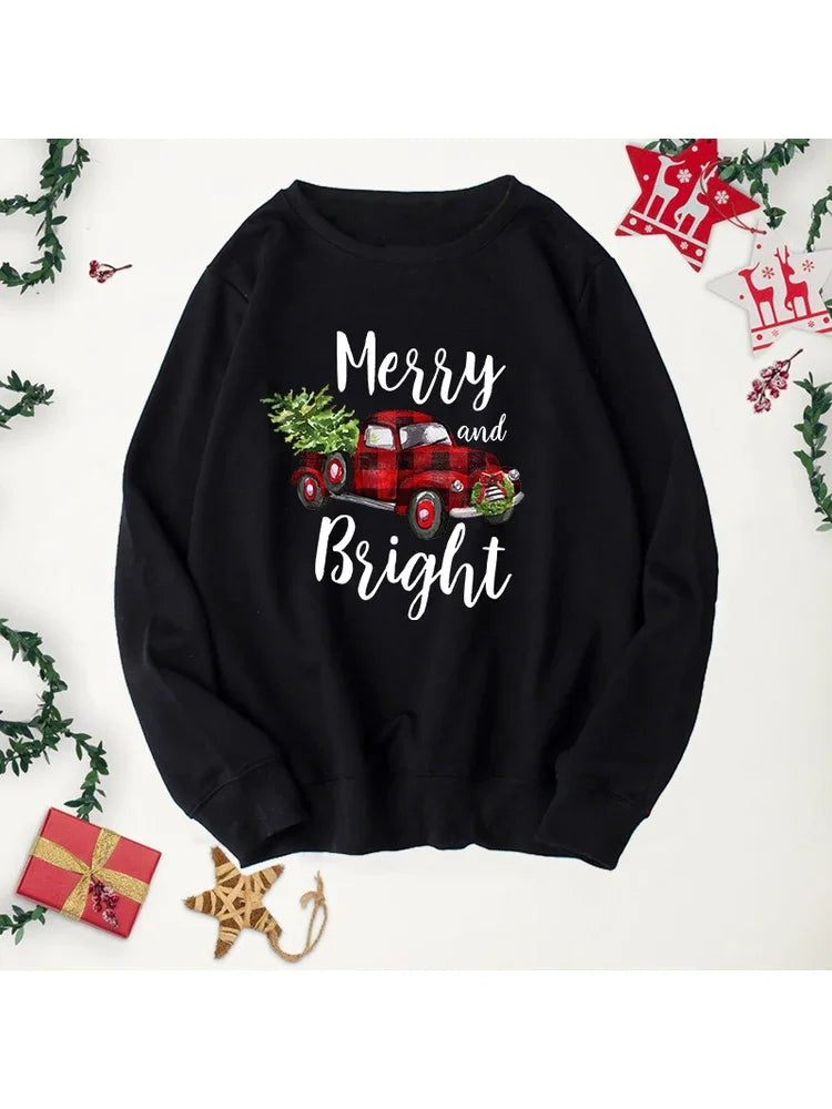 Wonderful Time of Year Buffalo Plaid Trees Pullover Christmas Hoodie