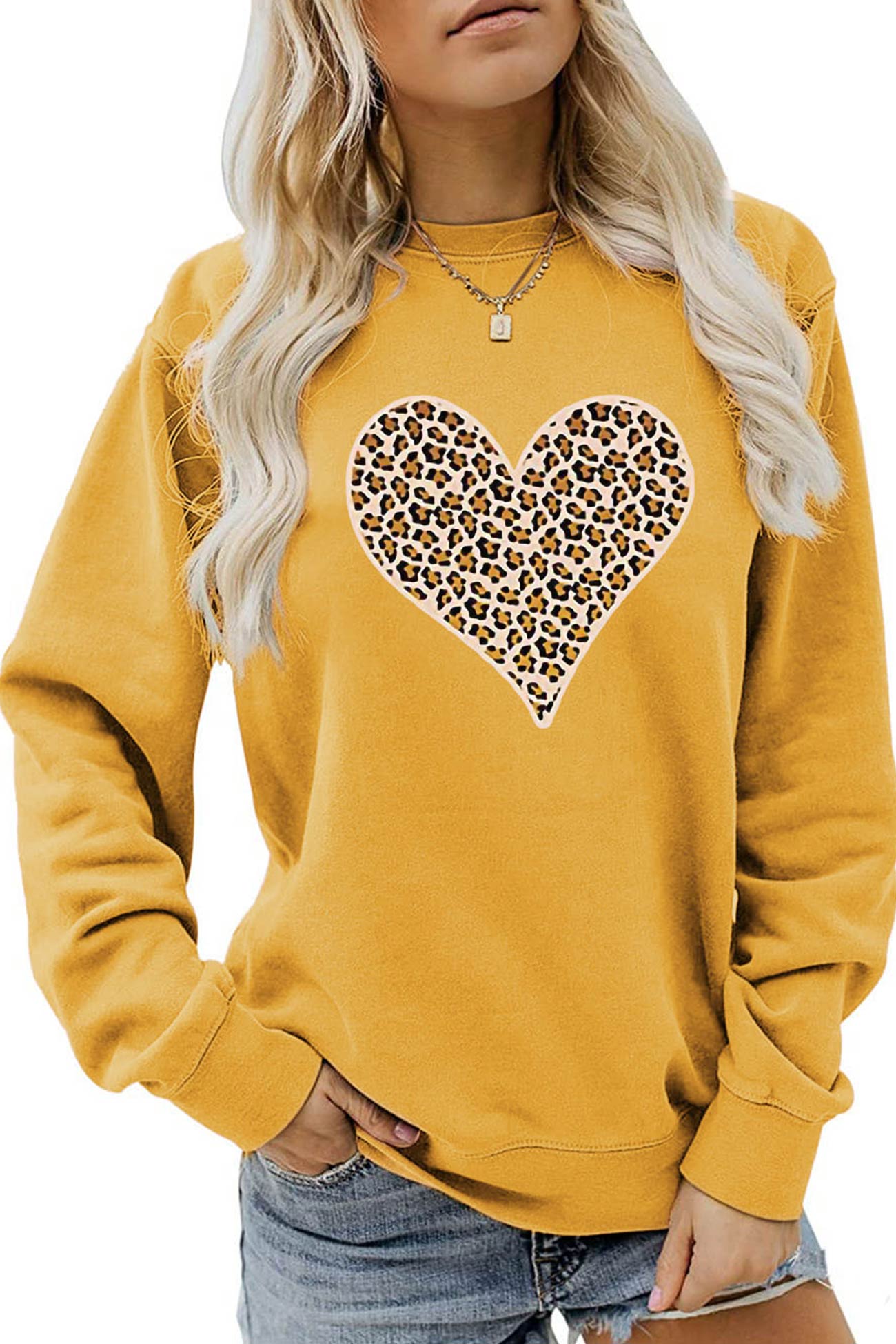 Leopard Hearts Sweatshirt