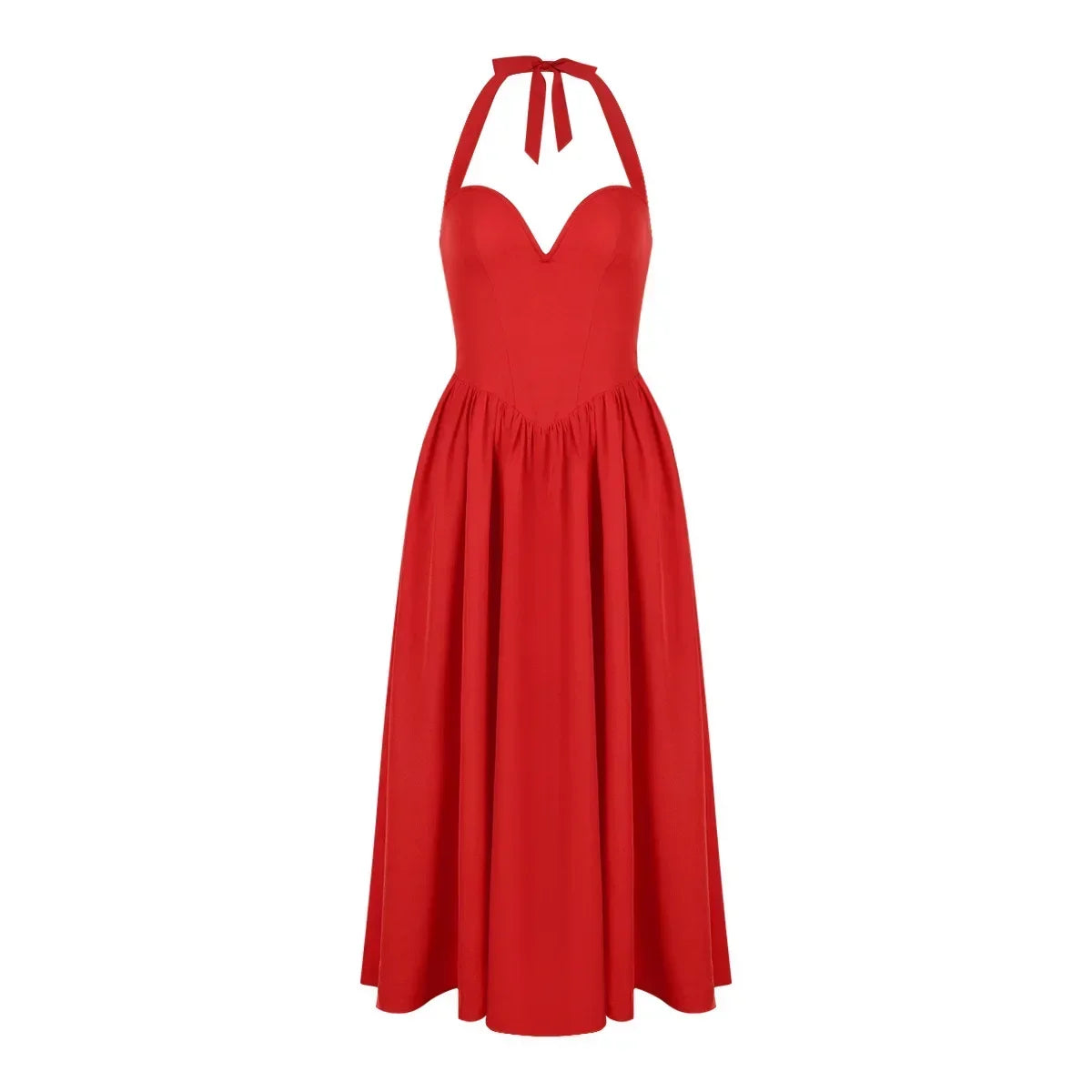 Elegant Fit and Flare Casual Sexy Christmas Party Dress