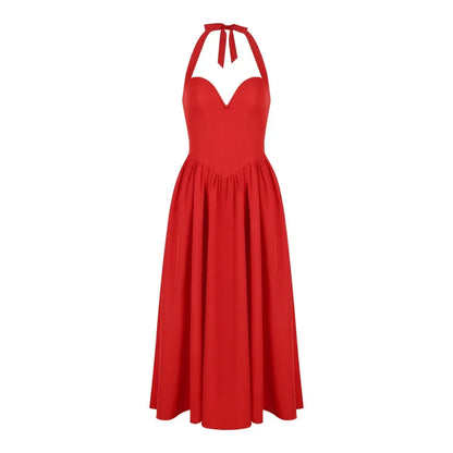 Elegant Fit and Flare Casual Sexy Christmas Party Dress