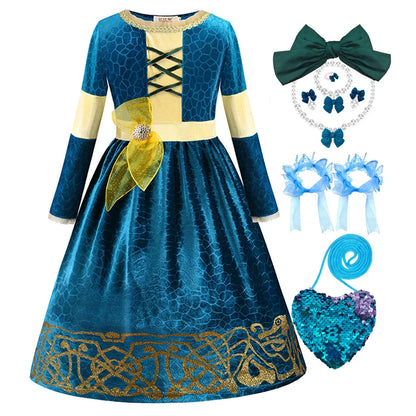 Colorful Magical Princess Kid Dresses