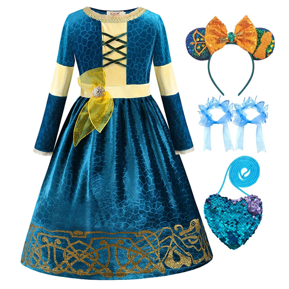 Colorful Magical Princess Kid Dresses