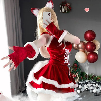 Seductive Sexy Maid Christmas Costume New Year Christmas Costume