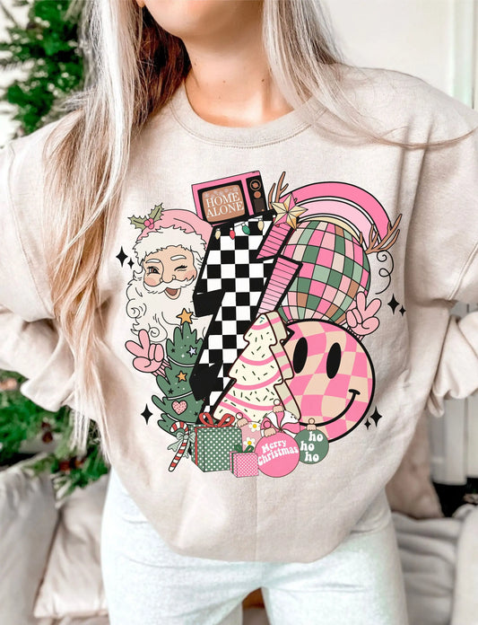 Fashion Retro Comfort Cotton Pop Sublimation Christmas Hoodie