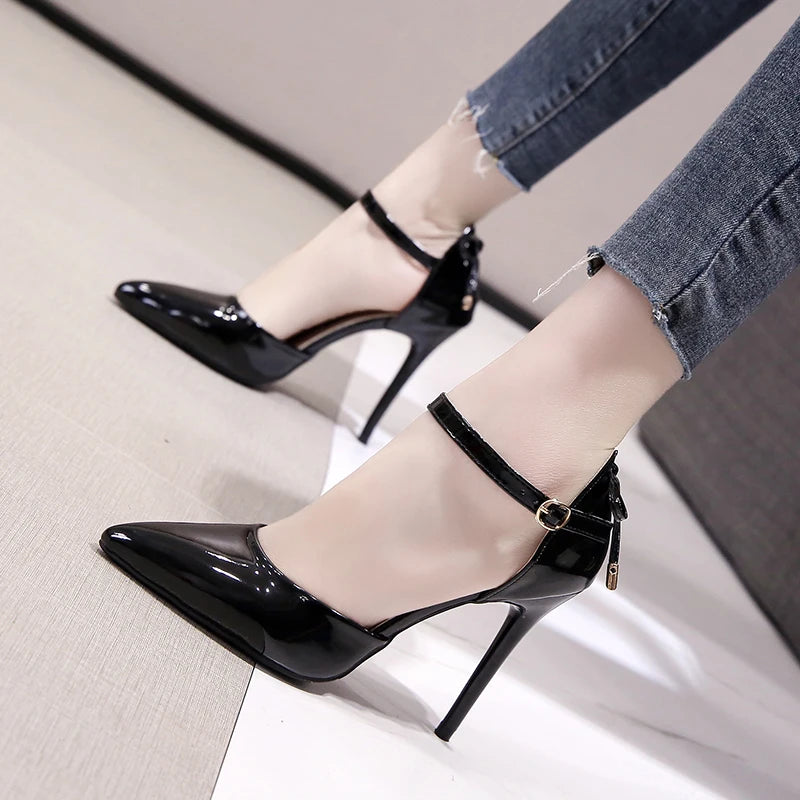 High Heels Women Pumps Shoes Pointed Toe Fashion Sexy Black Wedding Nude Bridal Ladies Sandals