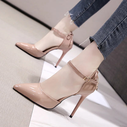 High Heels Women Pumps Shoes Pointed Toe Fashion Sexy Black Wedding Nude Bridal Ladies Sandals