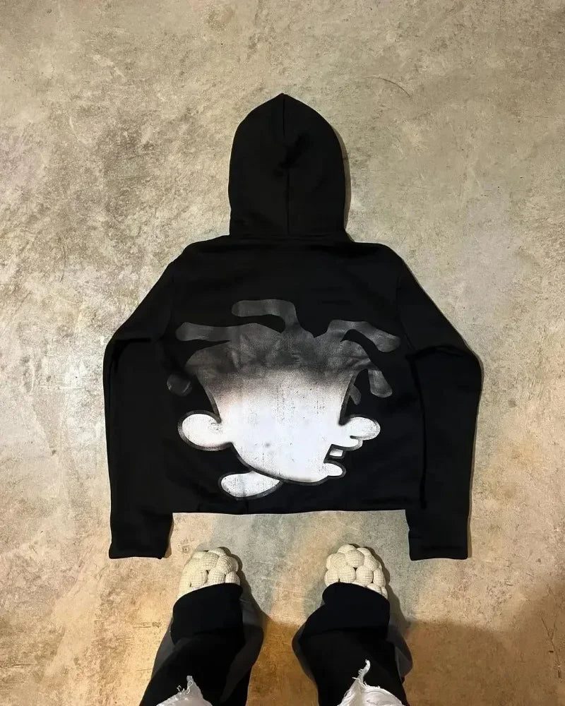 Autumn Fun Pattern Printed Hoodie
