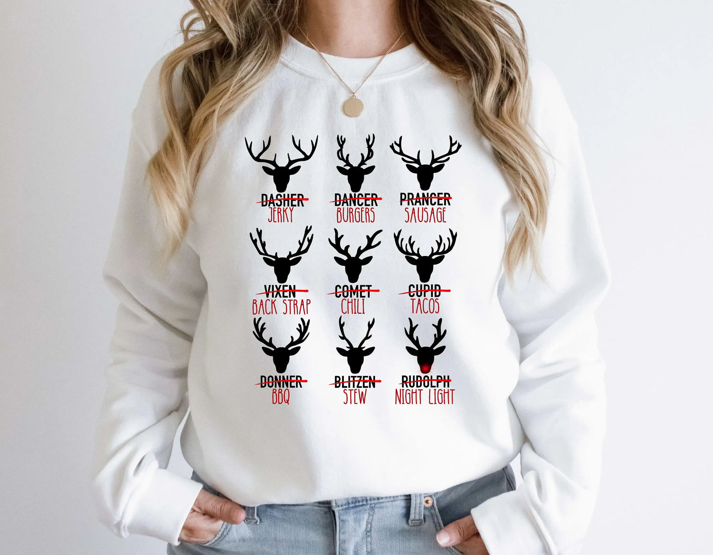 Cute Cotton Wapiti Print Hot Sale Deer Hunting Gift Christmas Hoodie