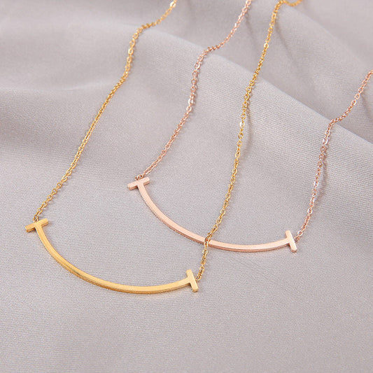 Designable Unique Smile Line Necklaces