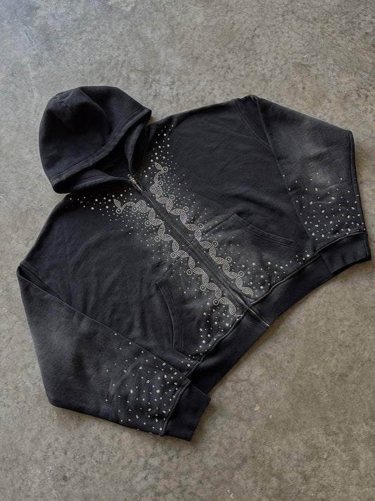 Crystal Detail Pullover Hoodie