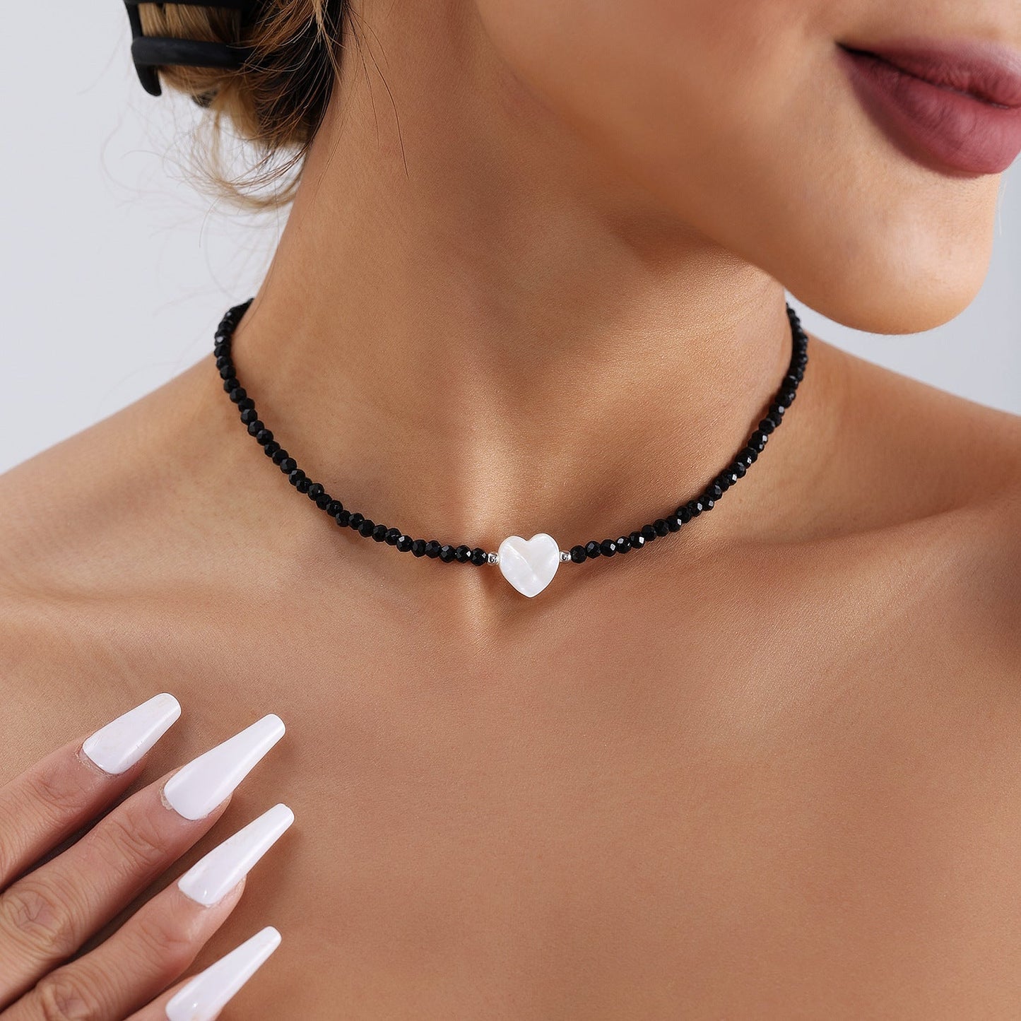 Unique White Water Wave Shell Necklace