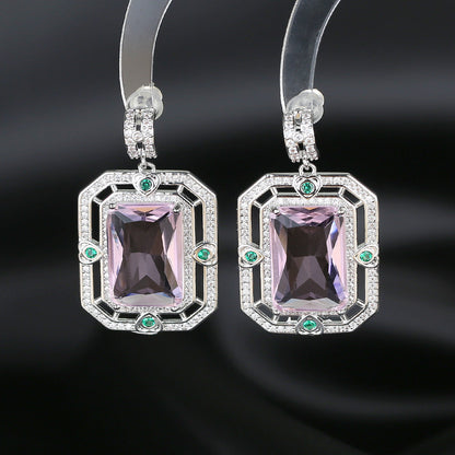 Zircon Geometric Earrings