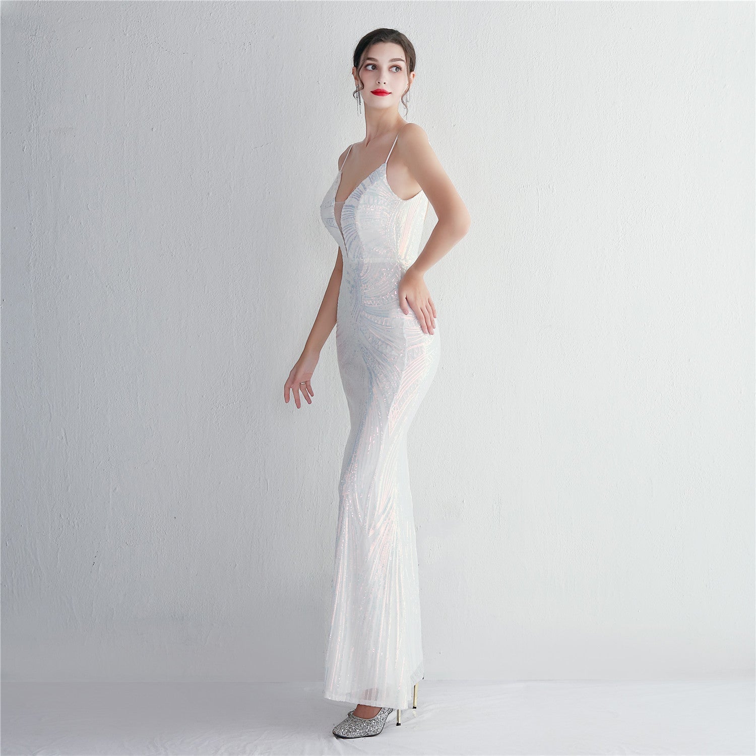 Liana Formal Sequin Charming Scroll Mermaid Dress S.o. Long Dresses