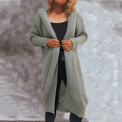 Vintage Solid Knitted Cardigan Gray cardigan cardigans clothes tops