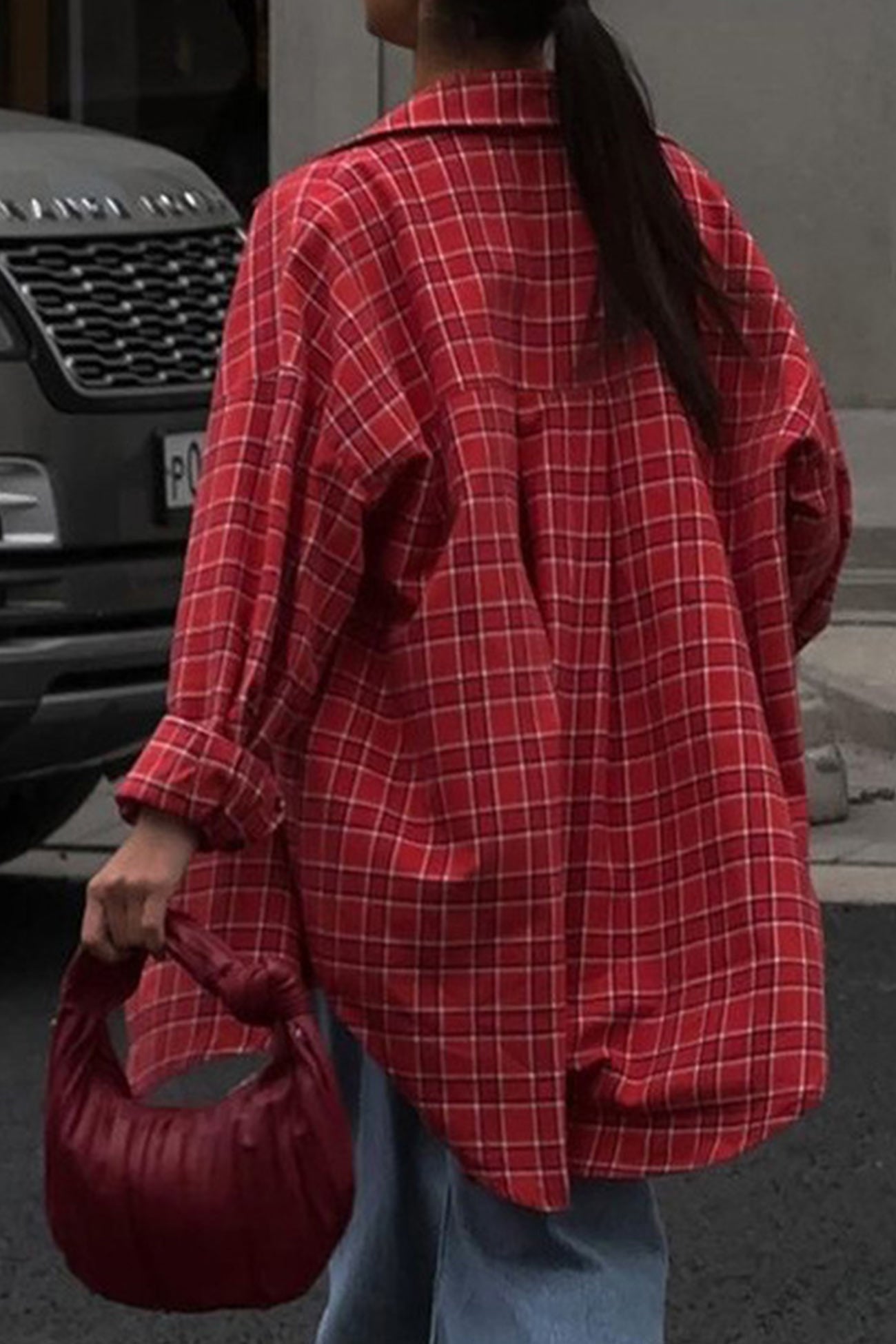 Plaid Loose Blouse