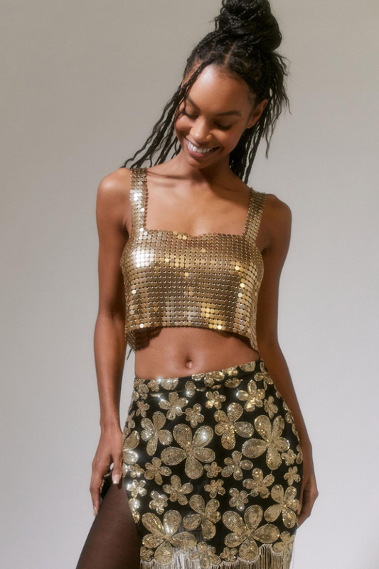 Harlow Metal Cropped Top | Dress In Beauty
