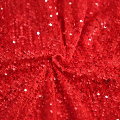 Red Sequins Bodycon Maxi Evening Party Dresses Sexy Hollow One Christmas Party Dress