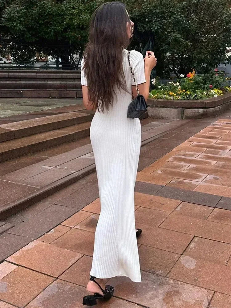Penelope Knitted Stylish Maxi Dress