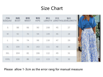 2024 Design Mid Warm-Season Autumn Wide Piece Suit Sets Arm Women's Flowered Two Blouse Casual Leg Pant 2pcs Set