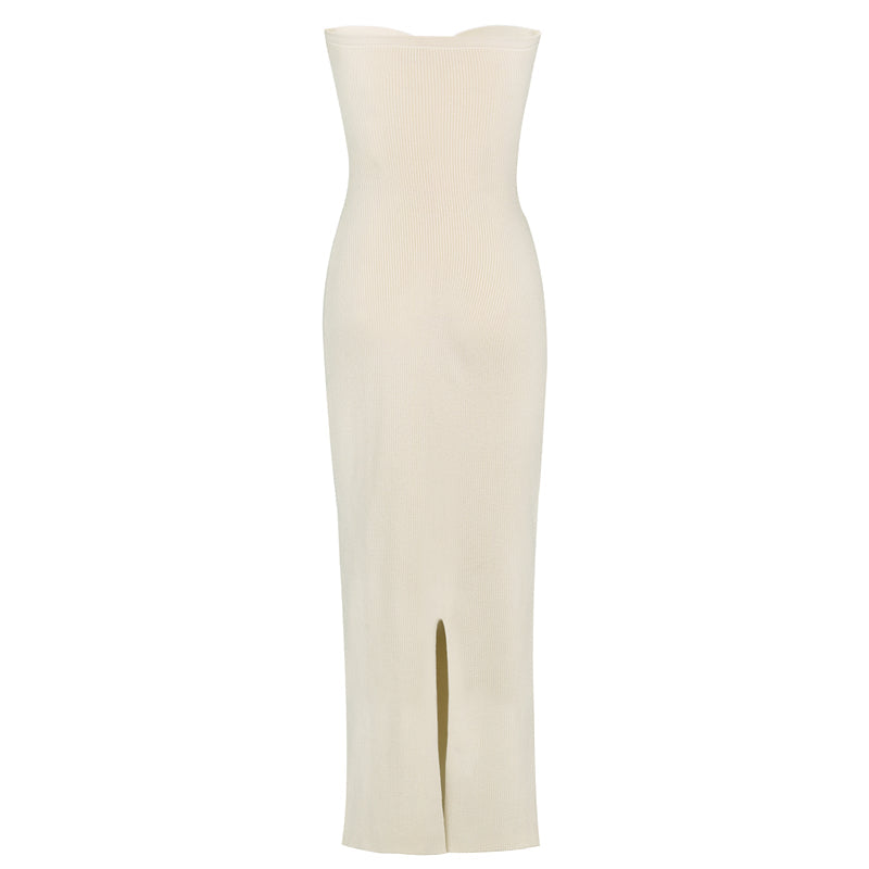 Knit Twisted Stylish Tube Midi Dress Dresses