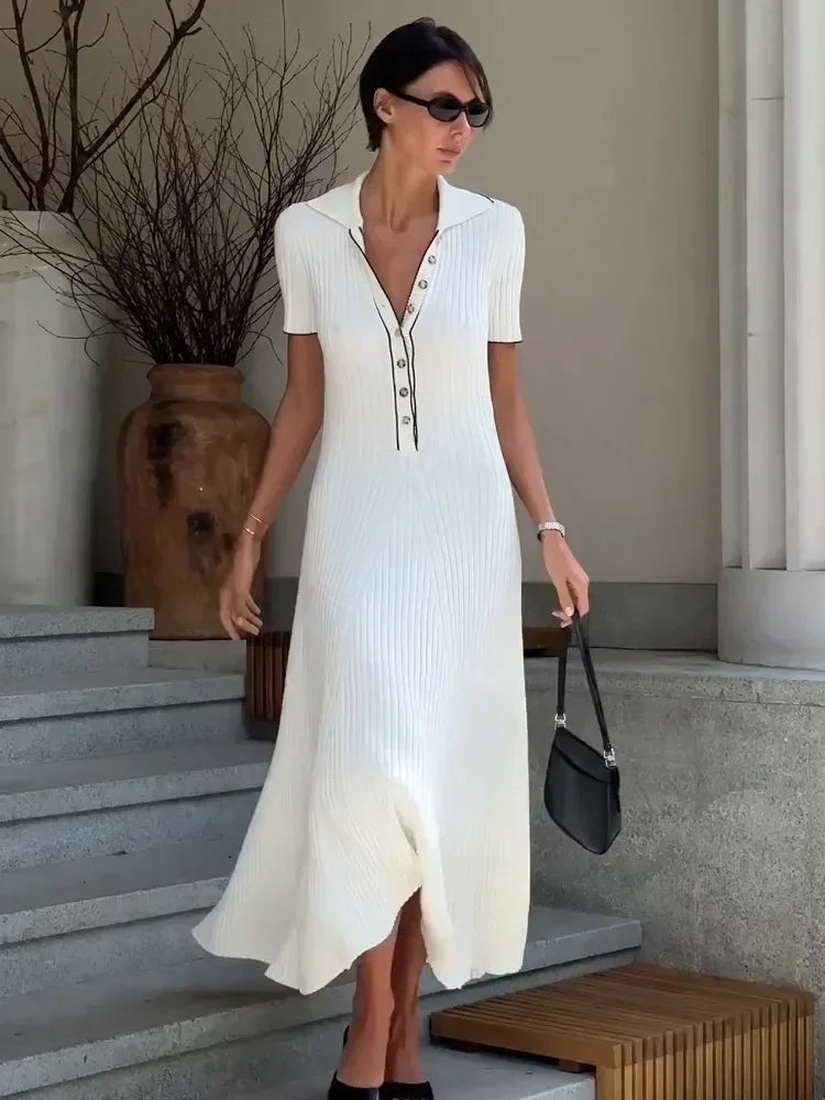 Penelope Knitted Stylish Maxi Dress