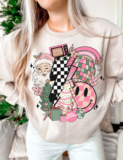 Fashion Retro Comfort Cotton Pop Sublimation Christmas Hoodie