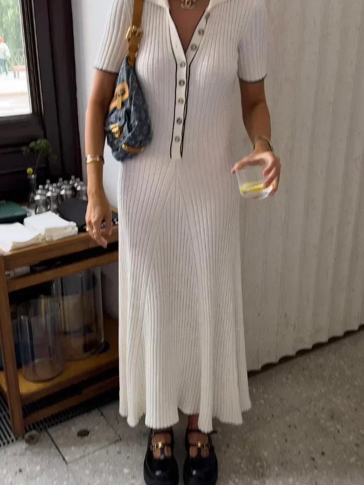 Penelope Knitted Stylish Maxi Dress