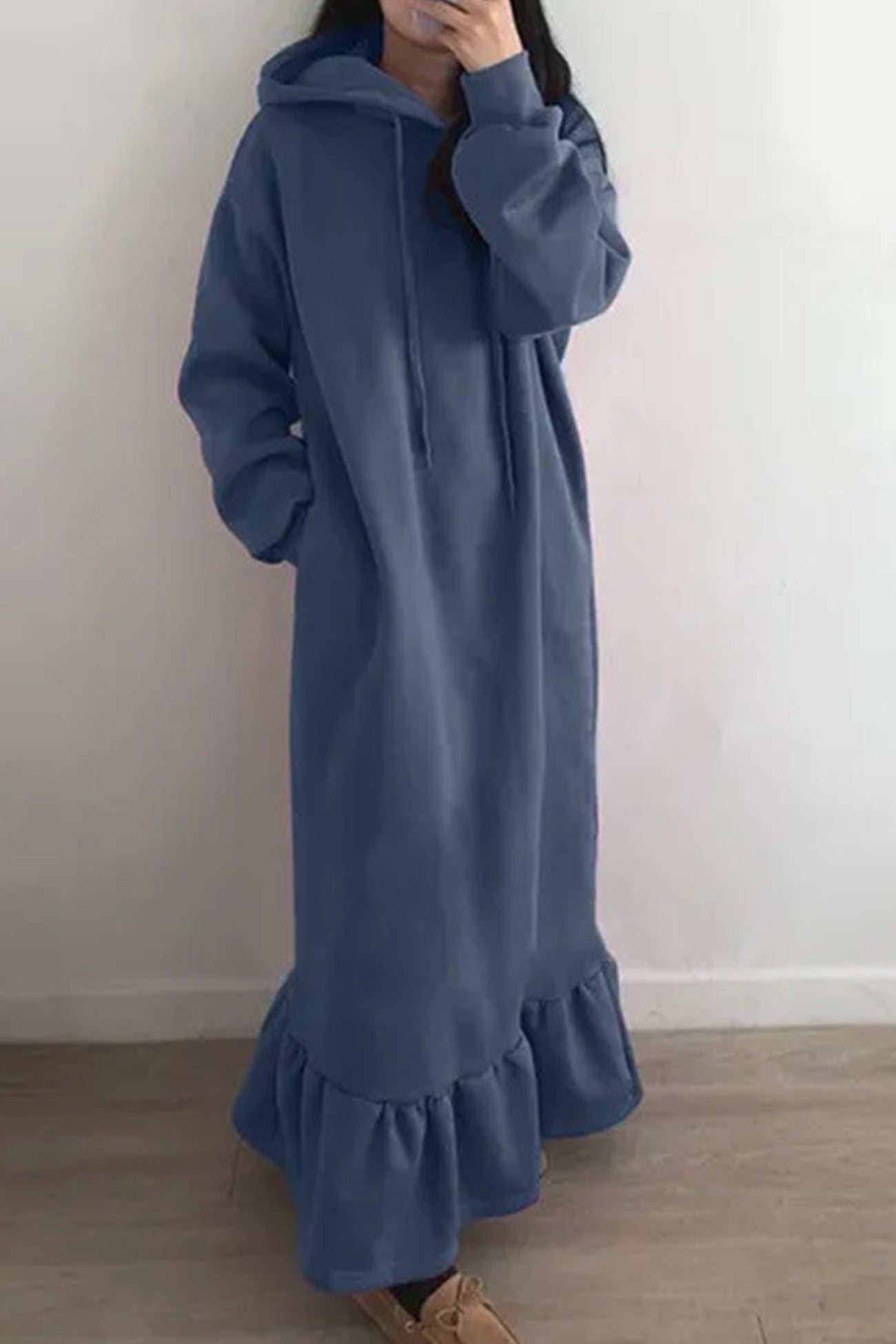 Hoodie Fishtail Sweatshirt Dress