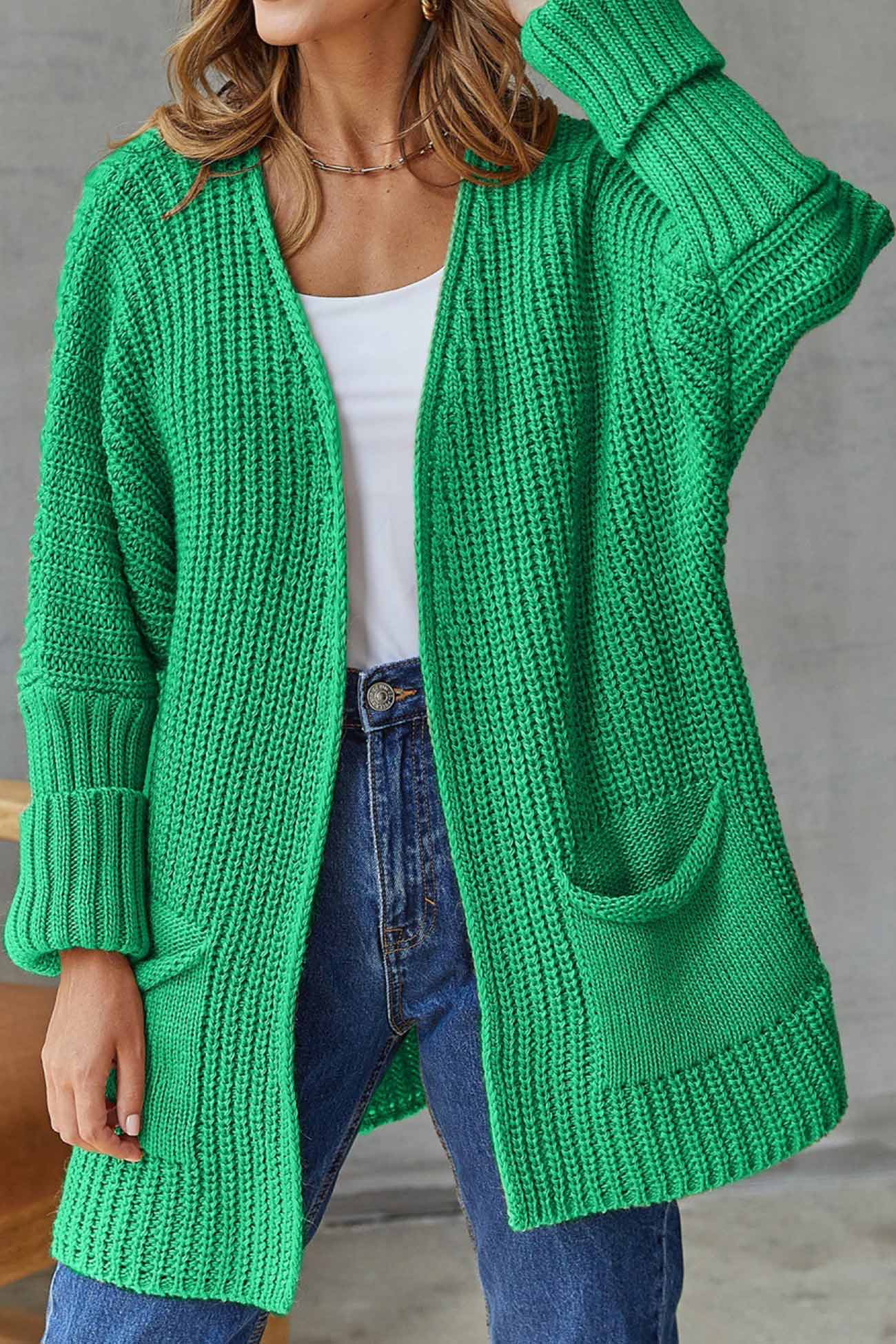 Long Open Front Cardigan