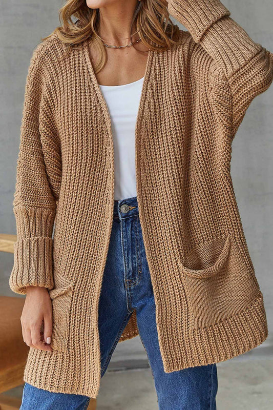 Long Open Front Cardigan