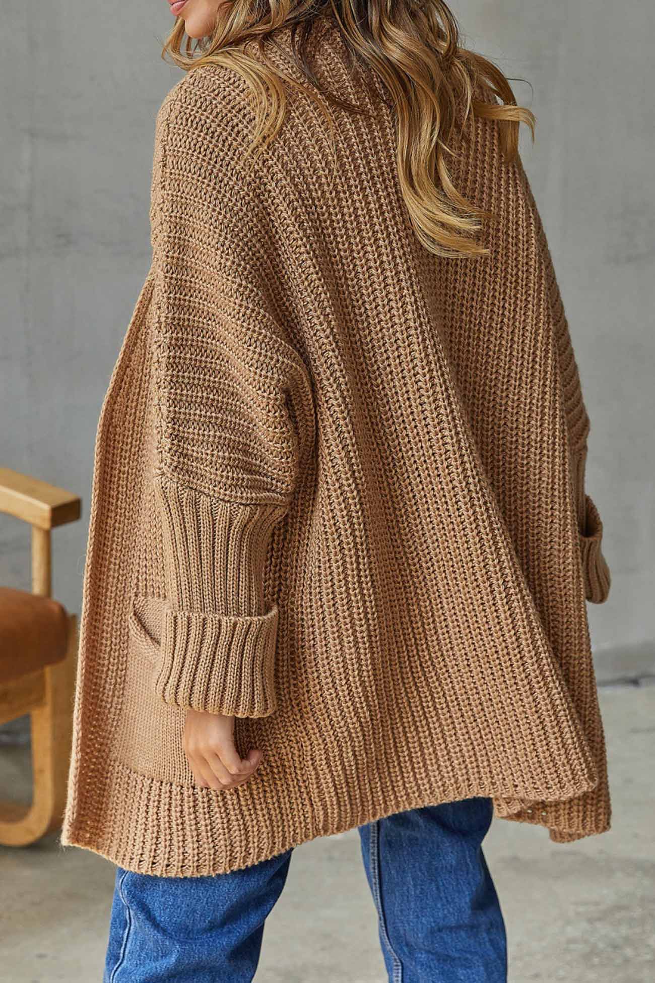 Long Open Front Cardigan