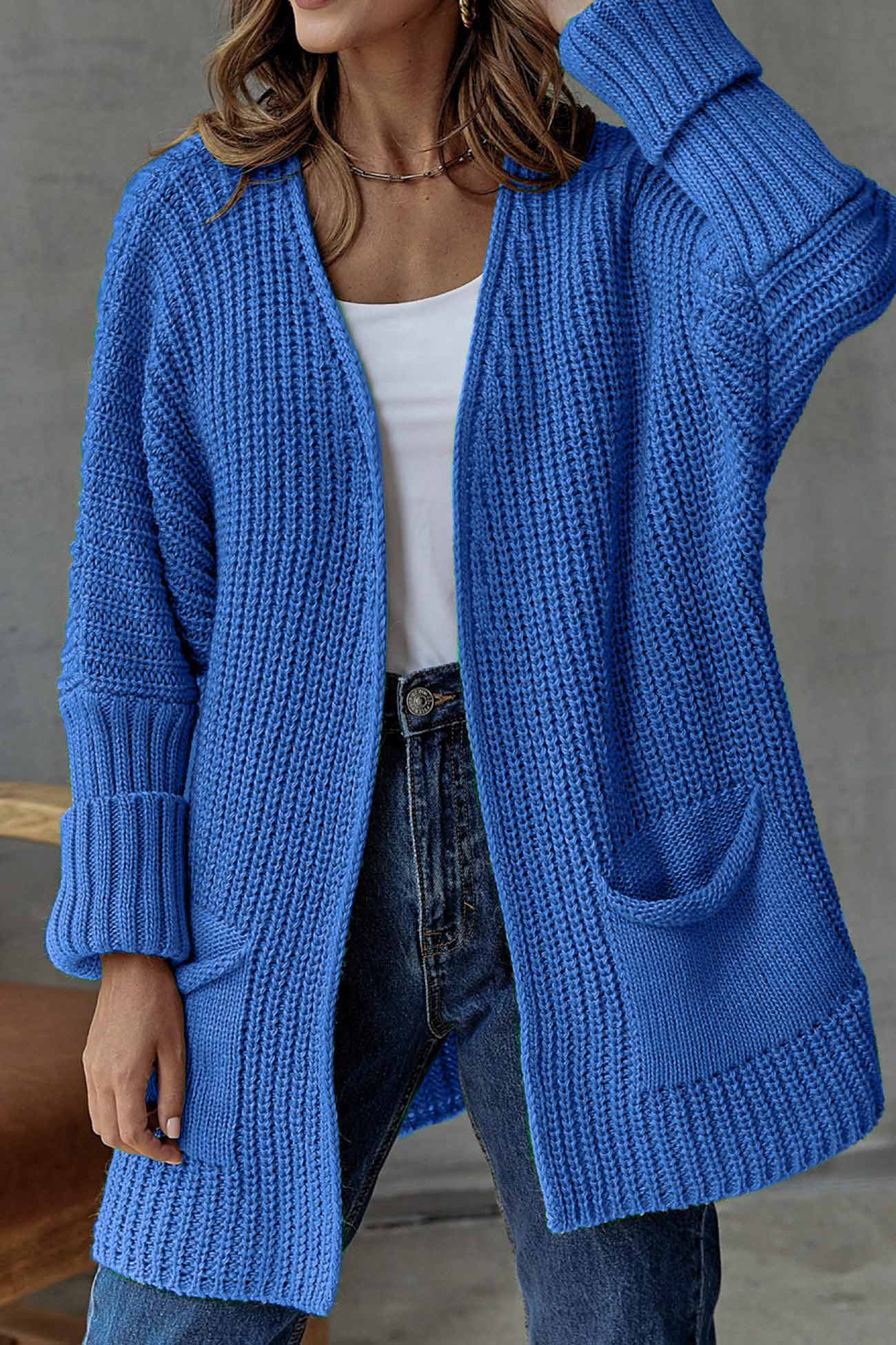 Long Open Front Cardigan