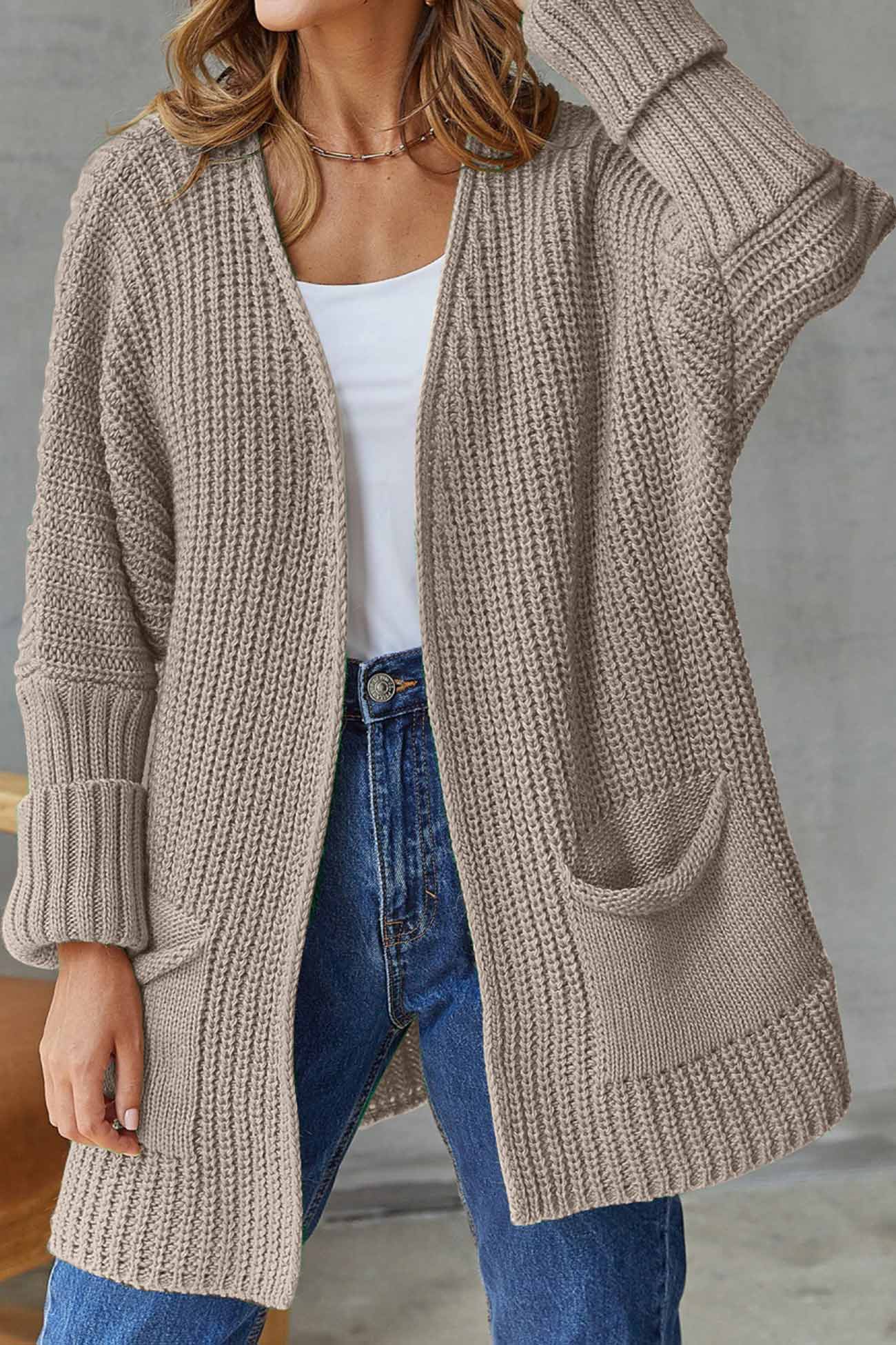 Long Open Front Cardigan