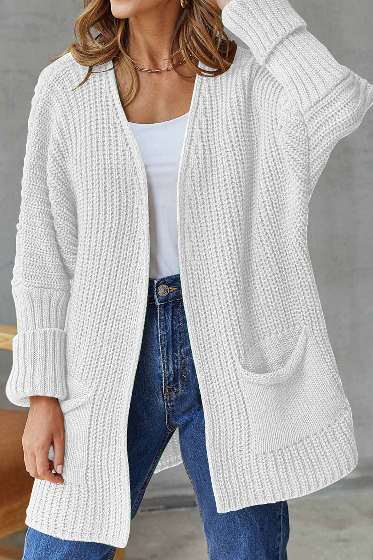 Long Open Front Cardigan