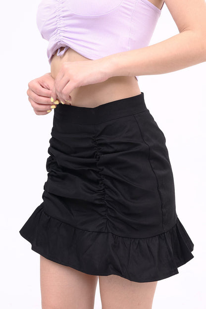 Ruffled Folded Skirt