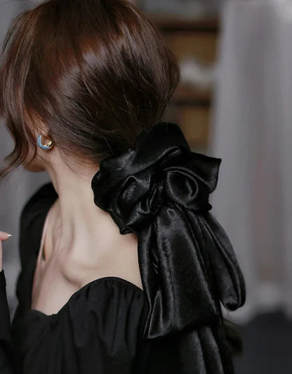 Satin French High-end Party Elegant Fashion Christmas Hair Accessory