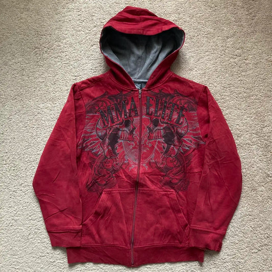 Joker Print Fleece Hoodie