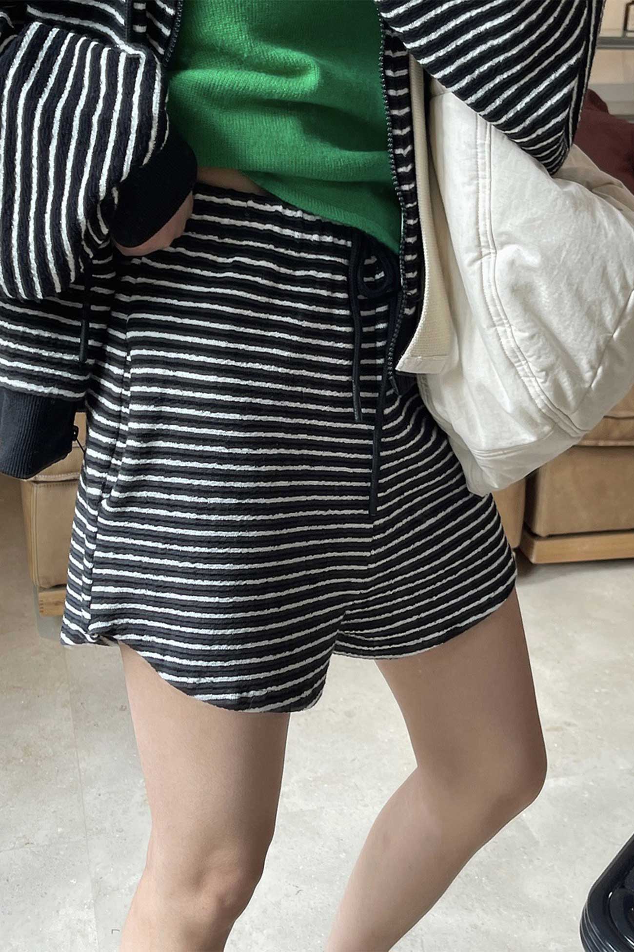 Casual Striped Loose Shorts