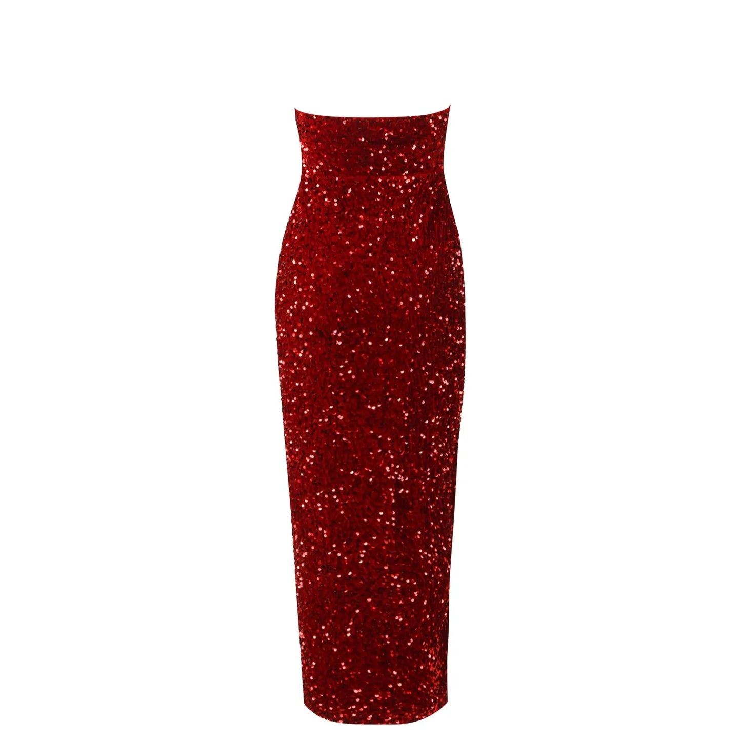 Summer Sequin Sexy High Slit Elegant Christmas Party Dress