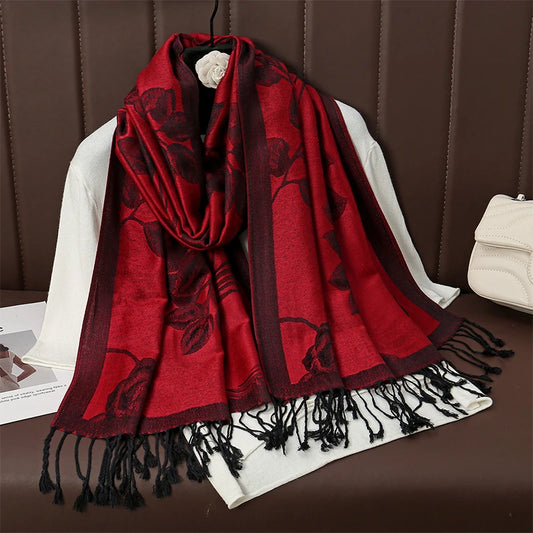 Tassel Blanket Design Pashmina Scarf