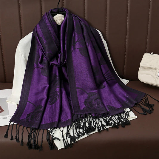 Tassel Blanket Design Pashmina Scarf