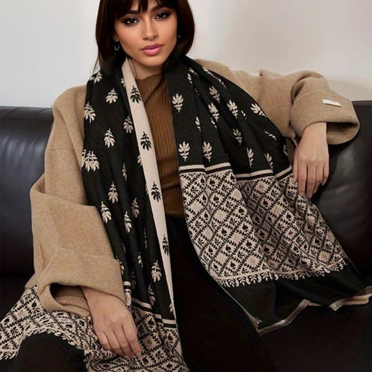 Travel Poncho Warm Cashmere Blanket Scarf