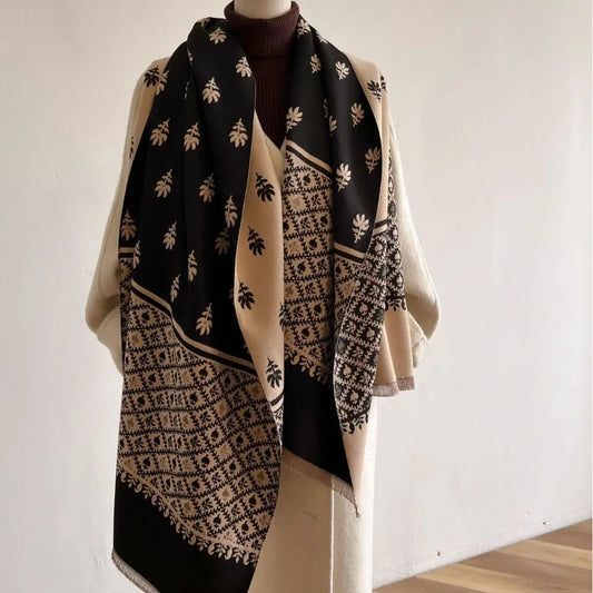 Travel Poncho Warm Cashmere Blanket Scarf