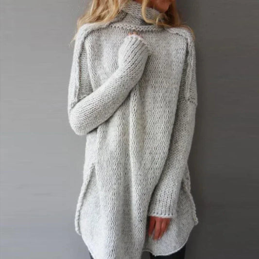 Turtleneck  Loose  Basic Sweater