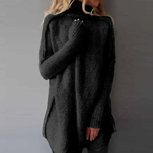 Turtleneck  Loose  Basic Sweater